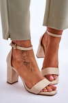 Women's Classic Suede Sandals Beige Passo