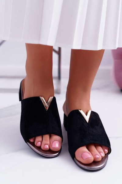 Women's Classic Elegant Flip Flops Black Demea