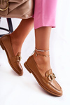Women's Leather Loafers Camel Coriso
