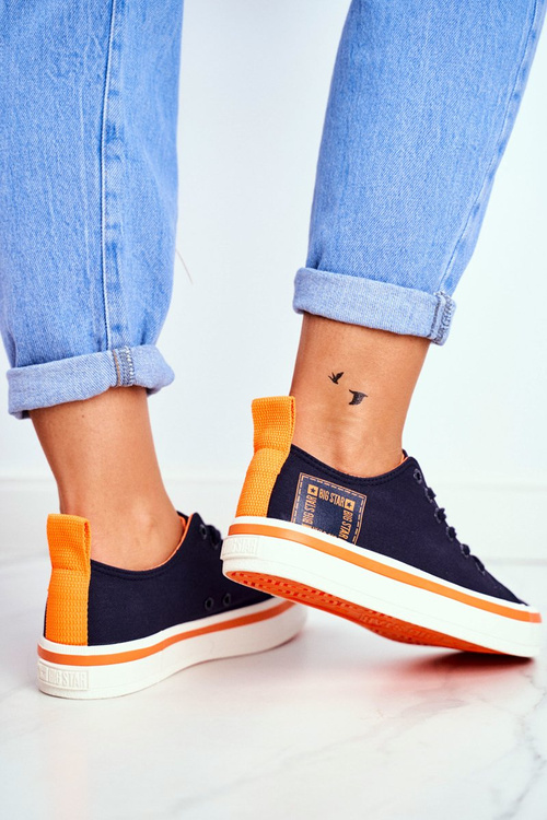 Women's Sneakers Big Star Navy Blue FF274A070