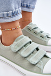 Classic Velcro Fabric Sneakers Big Star LL274A202 Green