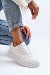 Women's White Sports Sneakers Frutesa