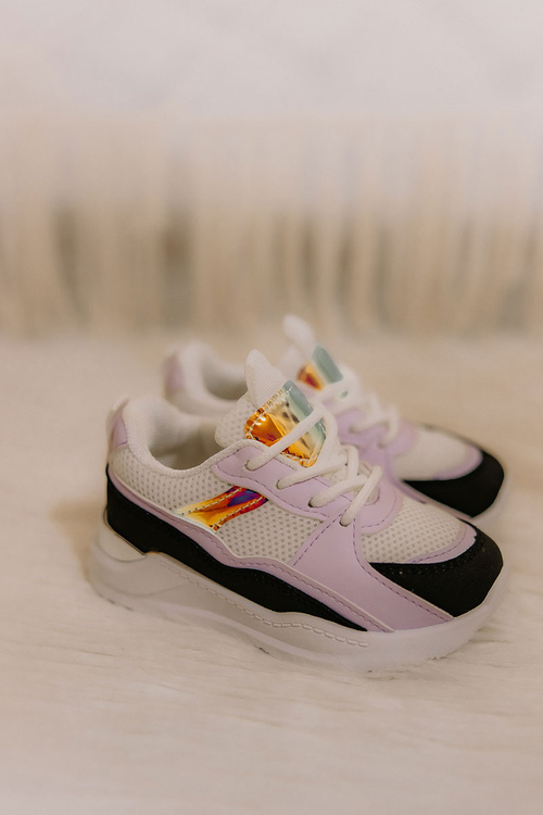 Children's Sport Shoes Sneakers Black-Purple Game Time