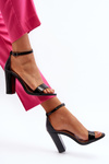 Black Sandals With Heel Thakko