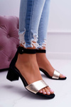 Women's Maciejka Leather Suede Sandals Black 04141-25/00-5