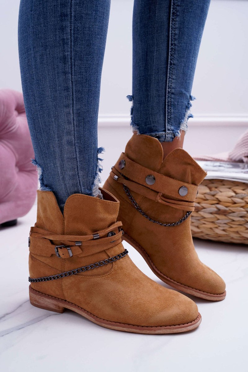 Women's A3705 Camel Lucky Stiletto Boots