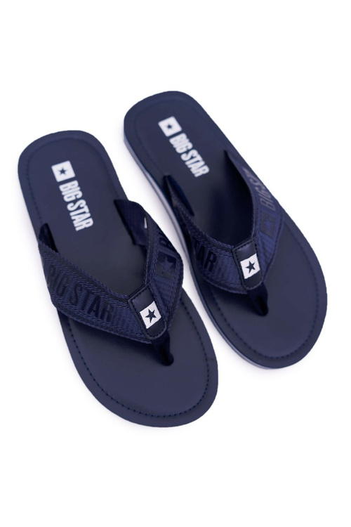 Men's Flip Flops Big Star Navy Blue DD174676