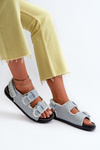 Blue Women's Embellished Denim Sandals Irmale
