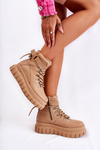 Fashionable Women's Ankle Boots Beige La Blanca
