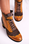 Women’s Boots Leather Maciejka Yellow 03190-07