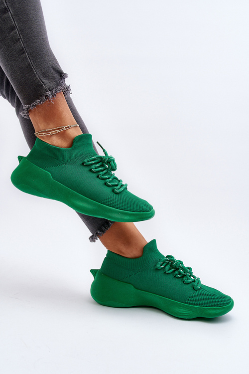 Buty Sportowe Damskie Wsuwane Juhitha Zielone G-23