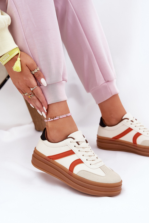 Women's Platform Sneakers Beige Tolianna