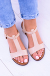 Beige Women's Flat Sandals Sunnyside