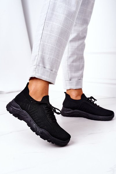 Women's Sport Shoes Sneakers Black Ruler