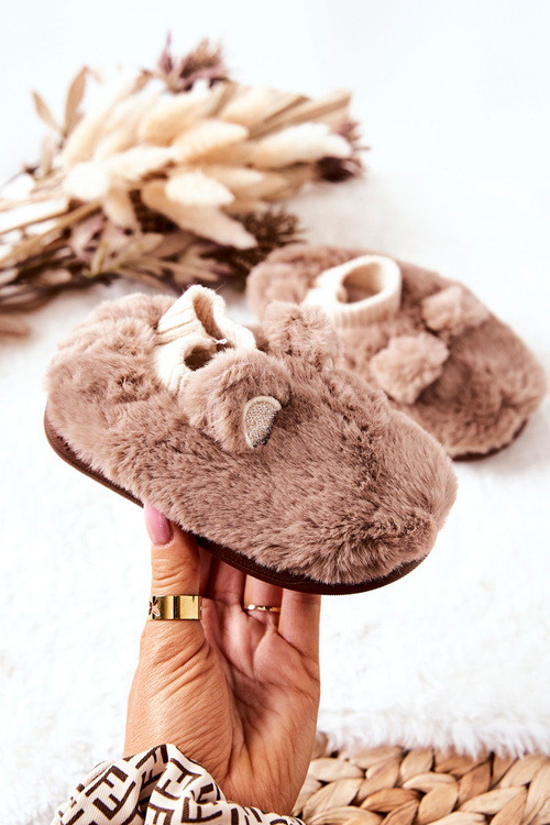 Warm fleece with welt Brown Dessi