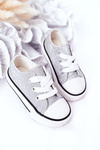 Children's Glitter Sneakers Silver Bling-Bling
