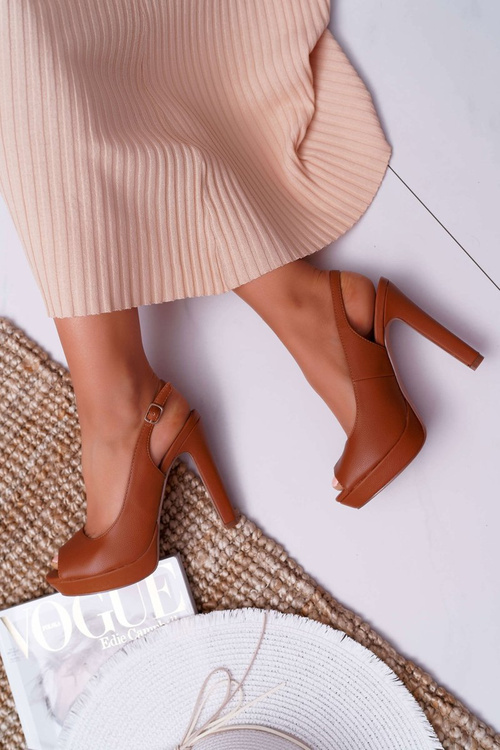 Platform Heeled Women's Sandals Camel Lorajn