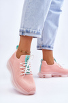Buty Skarpetkowe Damskie Wsuwane Jasnoróżowe GOE JJ2N4081