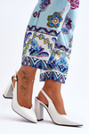 Classic Pumps with a Stiletto Heel White My Love