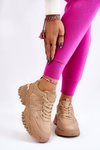 Classic Sport Platform Shoes Dark beige Bowie