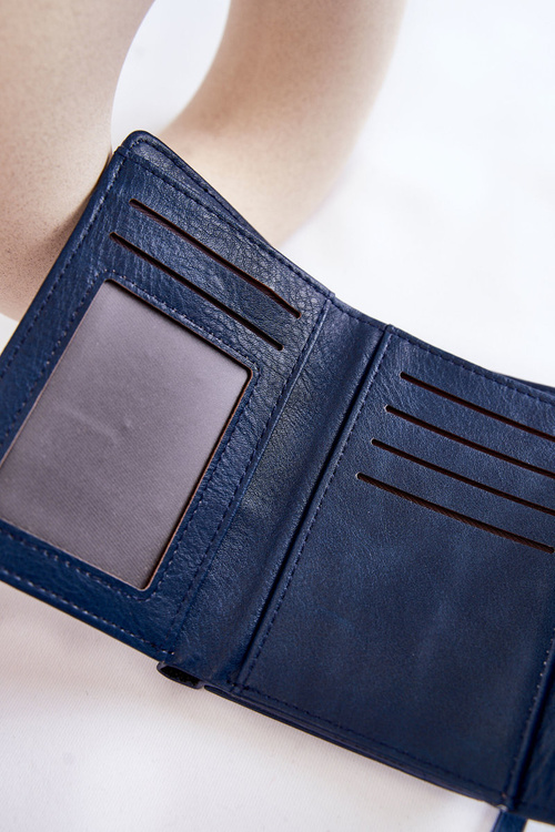 Women's Small Wallet With A Magnet Navy Zaya