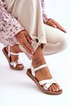 Women's Classic Leather Sandals Silver Talisma