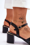 Classic Heeled Sandals Black Misty