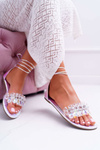 Women's Sandals Lu Boo Crystals Silver Madina