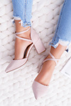 Women's Stiletto High Heel Sandals Beige Traffic