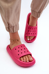 Women's Foam Slides on Thick Sole Fuchsia Beula