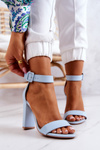 Heeled Sandals Blue Georgina