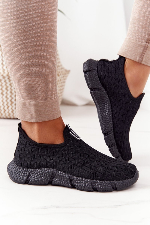 Women's Slip-on Sneakers Black Marathon