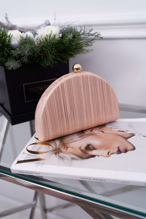 Damska Torebka Wieczorowa Różowe Złoto