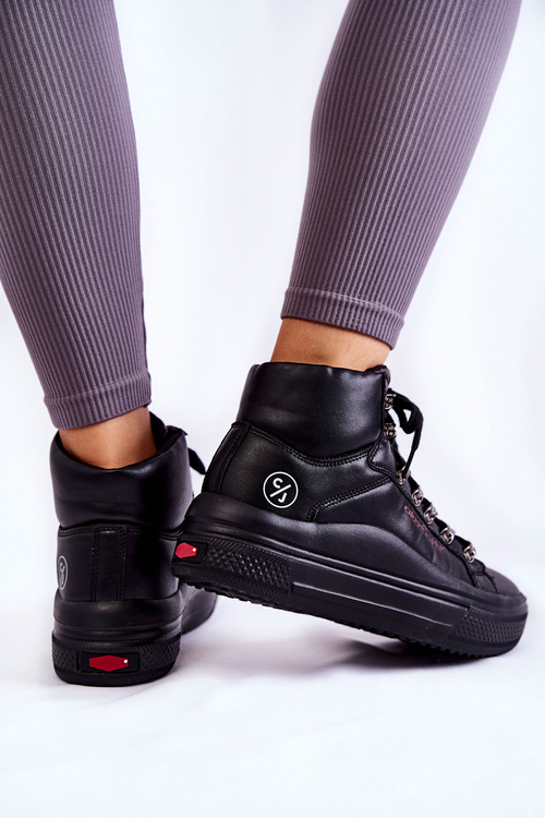 Women's High Sneakers Cross Jeans KK2R4029C Black