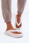 Women's Foam Flip Flops White Roux