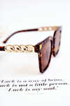 Fashionable Sunglasses Marbled V120043 Brown