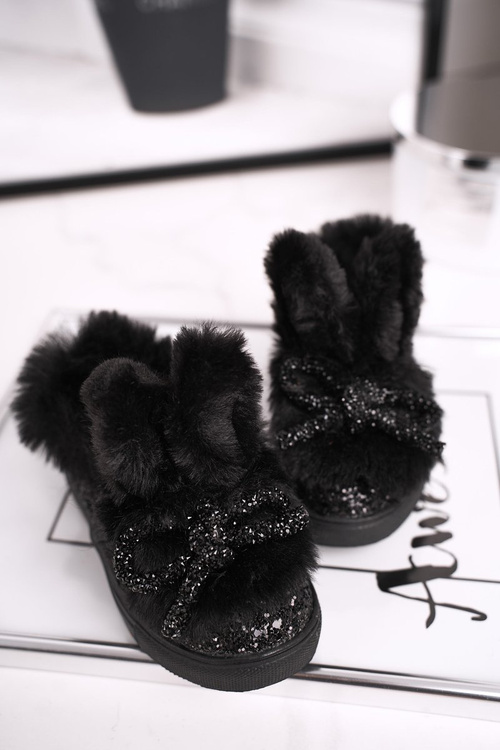 Children's Sneakers Warm Black Mumi