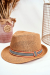Women's Fedora Hat Brown 100% Paper