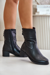Boots On Low Heel Insulated With Fur Vinceza 85155 Black