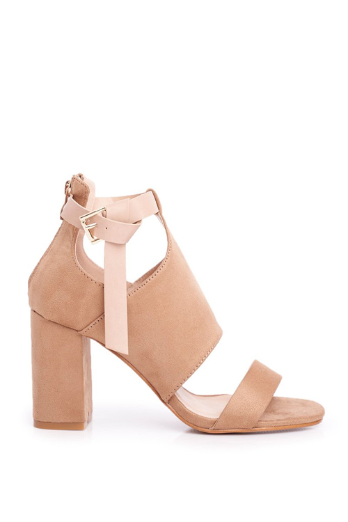 Stiletto Sandals with Uppers Vinceza 20-17054 Beige