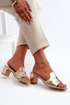 Women's Beige High Heel Sandals Bralya