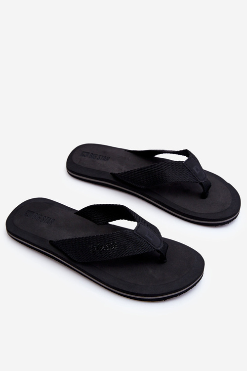 Men's Foam Flip Flops Big Star LL174618 Černá