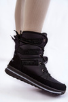 Women's Lace-up Snow Boots Progress PROGJ-22-134 Black