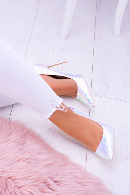 Lu Boo Women's Stilettos Pointed Pink Petrol Glam