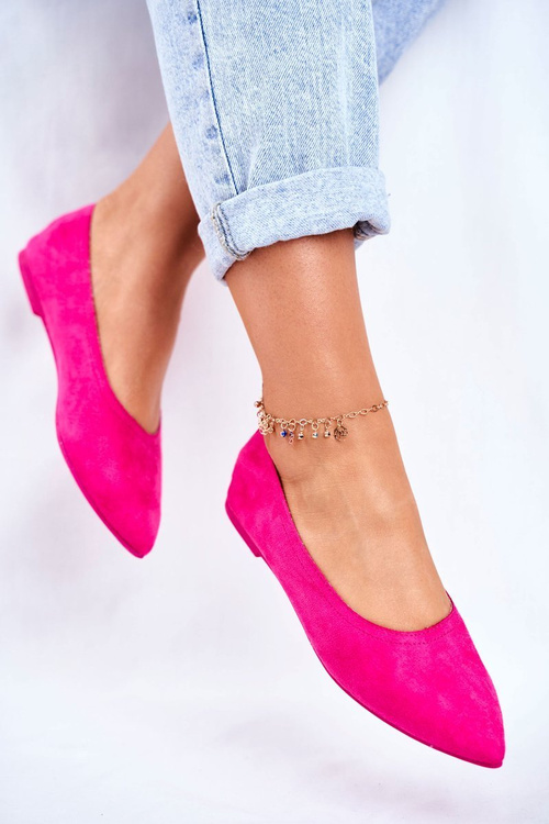 Women’s Ballerinas Eco-Suede Fuchsia Bellissima