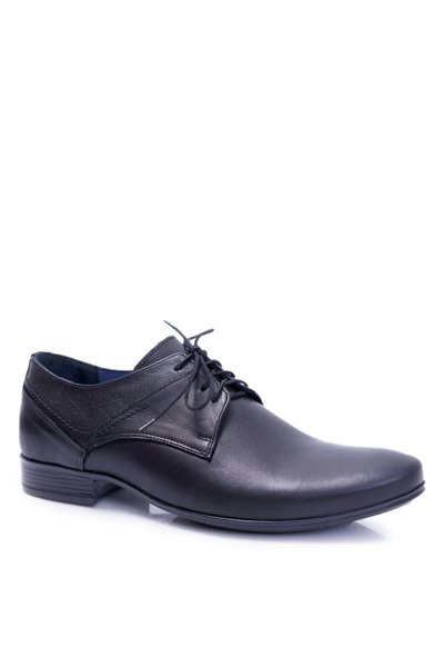 Nikopol 1622 Men's Black Leather Visiting Half Boots