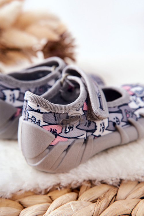Flip-flops Ballerinas Befado Cats 109P241 Grey