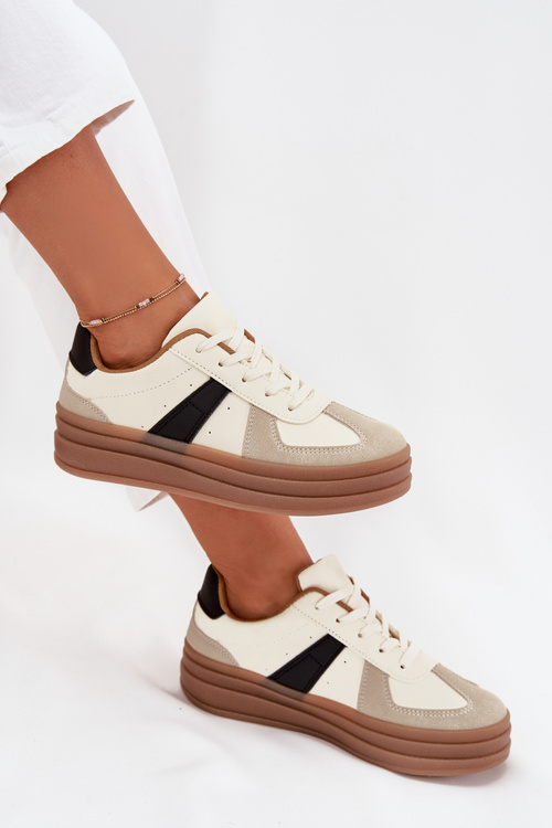 Women's Platform Sneakers Beige Sivirae