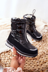 Woolen Insulated Snow boots Black Lucia