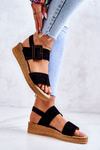 Women's Suede Sandals Big Star JJ276031 Black